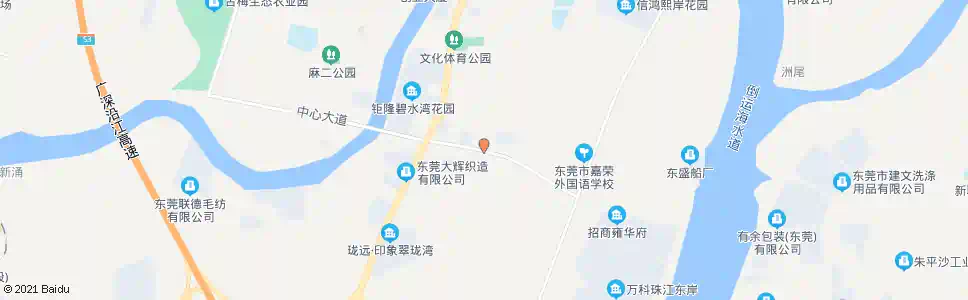 东莞麻涌中心大道_公交站地图_东莞公交_妙搜公交查询2025