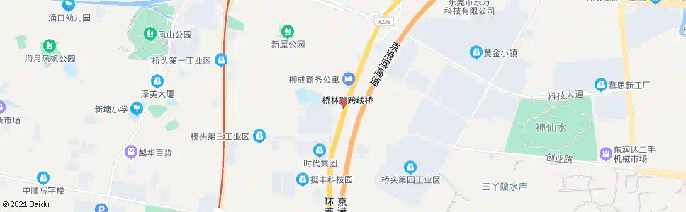 东莞桥林路口_公交站地图_东莞公交_妙搜公交查询2025