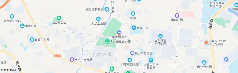 东莞大岭山防疫站_公交站地图_东莞公交_妙搜公交查询2025