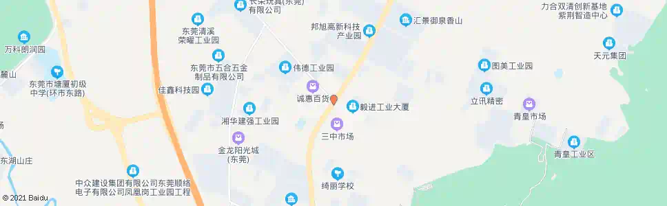 东莞三中台联厂_公交站地图_东莞公交_妙搜公交查询2025