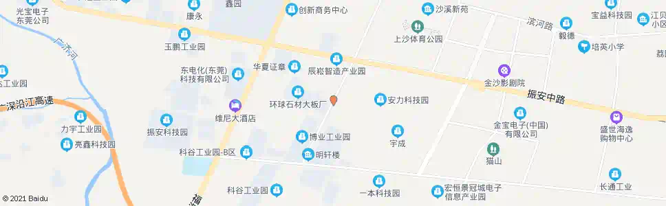 东莞上沙中南路口_公交站地图_东莞公交_妙搜公交查询2025
