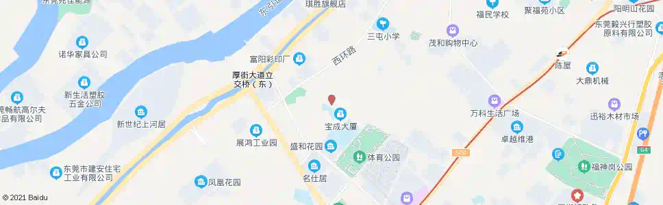 东莞宝屯市场_公交站地图_东莞公交_妙搜公交查询2025
