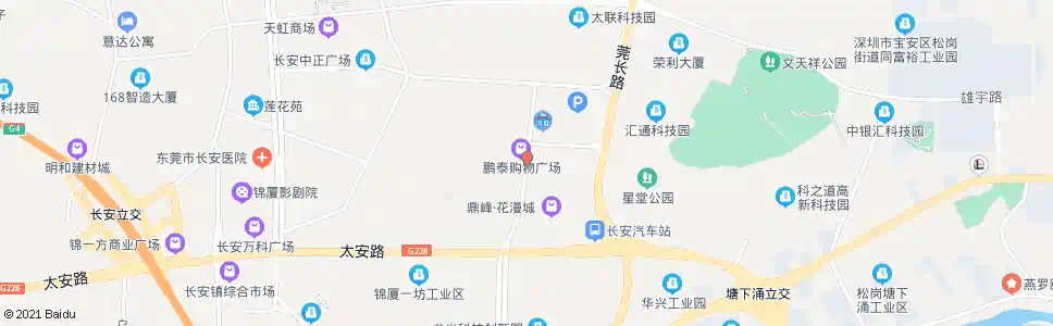 东莞霄边大街北_公交站地图_东莞公交_妙搜公交查询2025