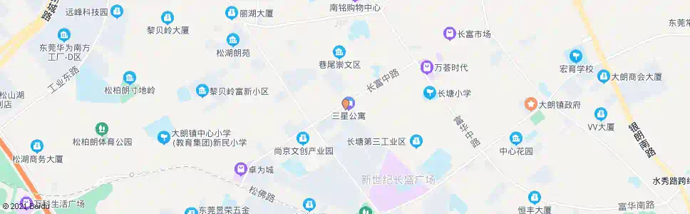 东莞长塘文化广场_公交站地图_东莞公交_妙搜公交查询2025