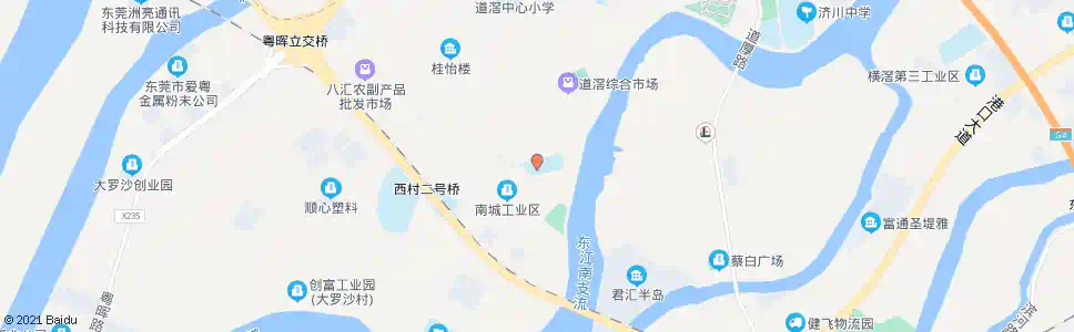 东莞道滘中学_公交站地图_东莞公交_妙搜公交查询2025