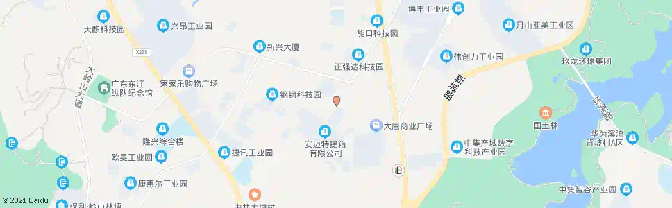 东莞莲峰一横路口_公交站地图_东莞公交_妙搜公交查询2025