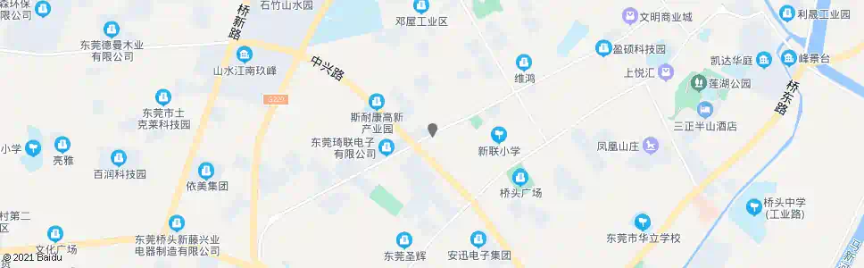 东莞田新工业区路口_公交站地图_东莞公交_妙搜公交查询2025