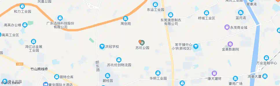 东莞苏坑村委会_公交站地图_东莞公交_妙搜公交查询2025