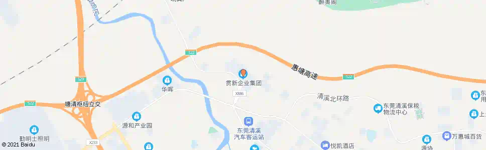 东莞贯新厂_公交站地图_东莞公交_妙搜公交查询2025