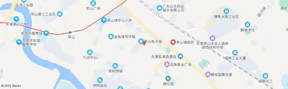 东莞横江电子城_公交站地图_东莞公交_妙搜公交查询2025