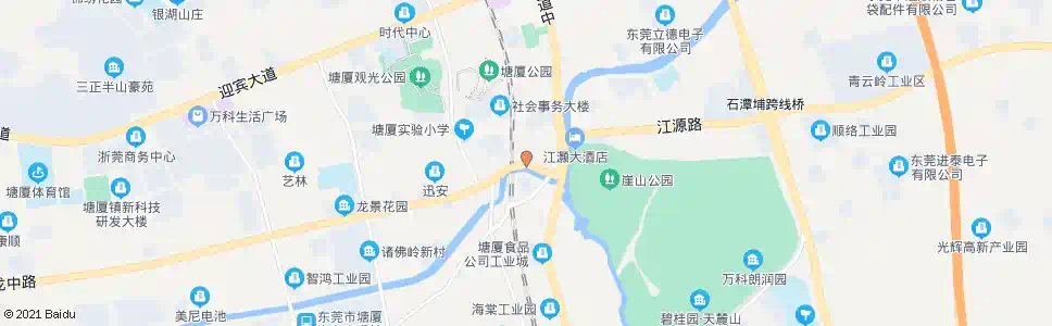 东莞塘厦派出所_公交站地图_东莞公交_妙搜公交查询2025