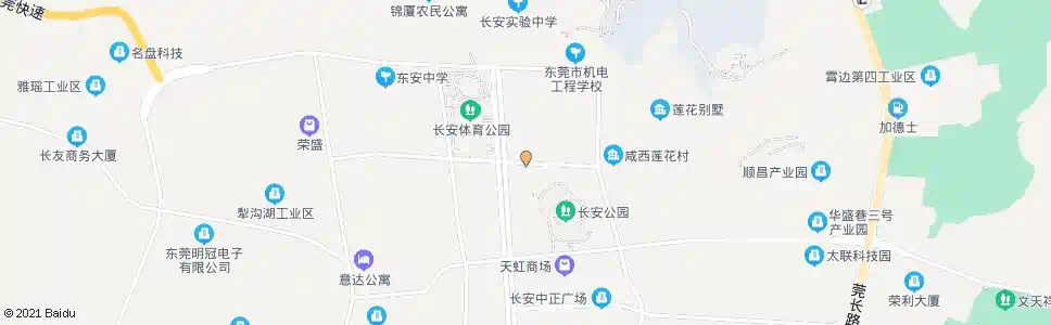 东莞长安第一小学_公交站地图_东莞公交_妙搜公交查询2025