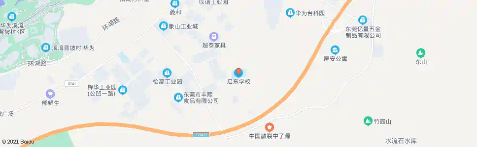 东莞启东学校_公交站地图_东莞公交_妙搜公交查询2025