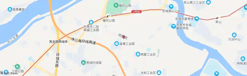 东莞周屋路口_公交站地图_东莞公交_妙搜公交查询2025