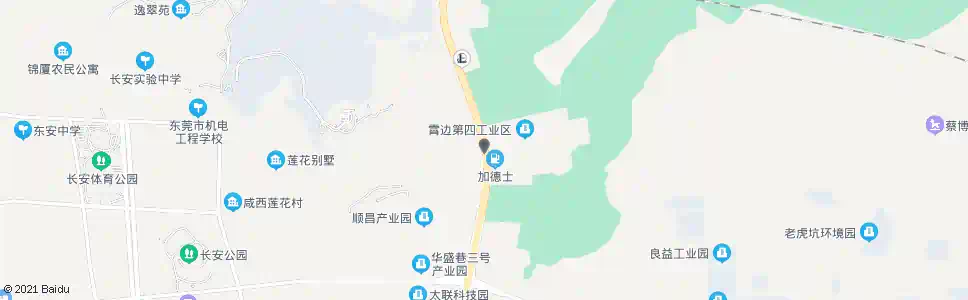 东莞霄边第四工业区_公交站地图_东莞公交_妙搜公交查询2025