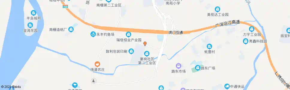 东莞宴岗村_公交站地图_东莞公交_妙搜公交查询2025