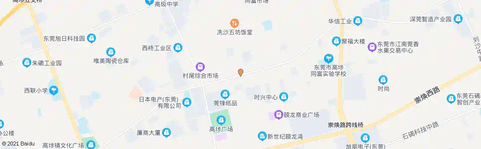 东莞冼沙五坊_公交站地图_东莞公交_妙搜公交查询2025