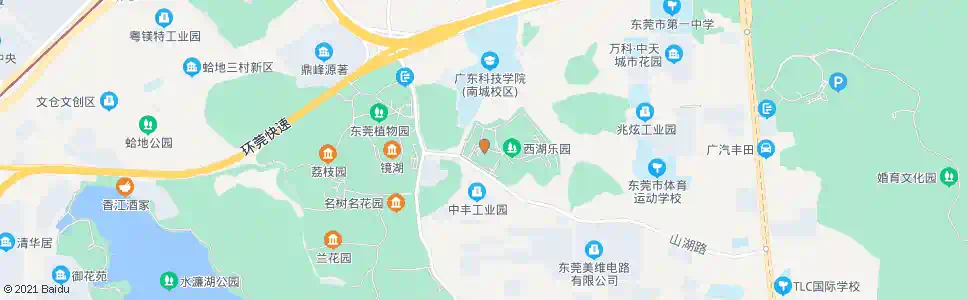 东莞西湖酒店_公交站地图_东莞公交_妙搜公交查询2025
