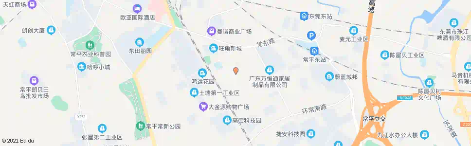 东莞塘吓市场_公交站地图_东莞公交_妙搜公交查询2025