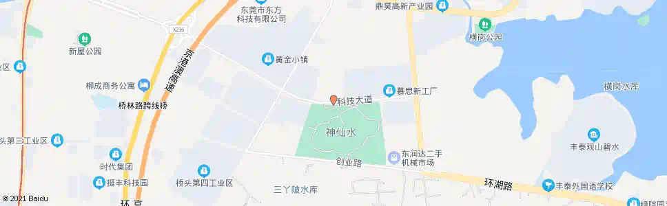 东莞神仙水公园_公交站地图_东莞公交_妙搜公交查询2025