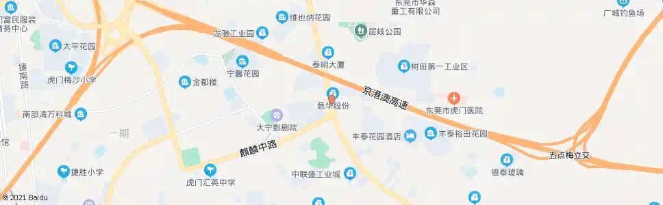 东莞大宁路口_公交站地图_东莞公交_妙搜公交查询2025