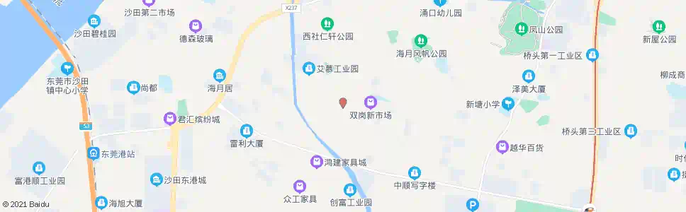 东莞双岗广场_公交站地图_东莞公交_妙搜公交查询2025