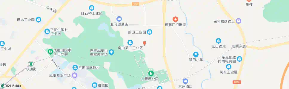 东莞南山第二工业区_公交站地图_东莞公交_妙搜公交查询2025