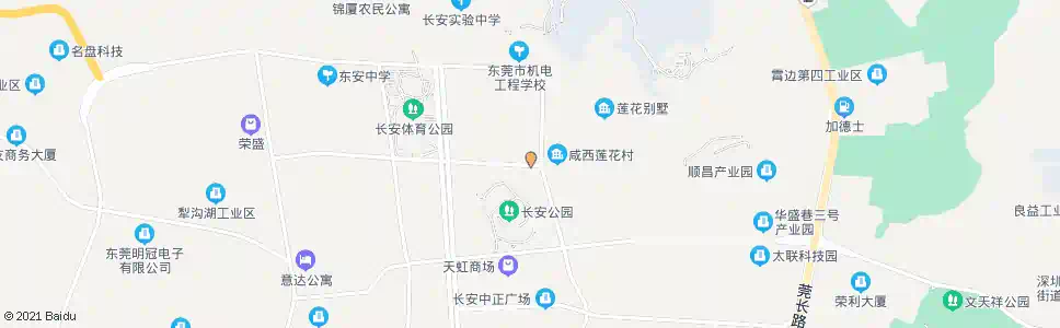 东莞咸西莲花村正门对面_公交站地图_东莞公交_妙搜公交查询2025