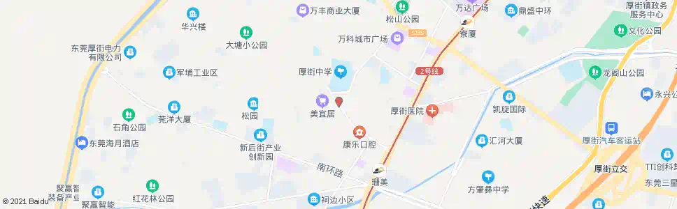 东莞珊瑚路_公交站地图_东莞公交_妙搜公交查询2025