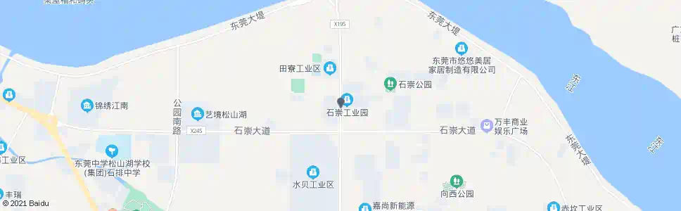 东莞石崇工业区_公交站地图_东莞公交_妙搜公交查询2025