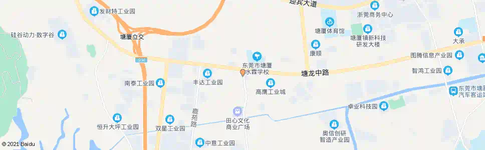 东莞田心治安队_公交站地图_东莞公交_妙搜公交查询2025