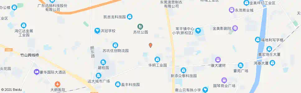 东莞苏坑卫生站_公交站地图_东莞公交_妙搜公交查询2025