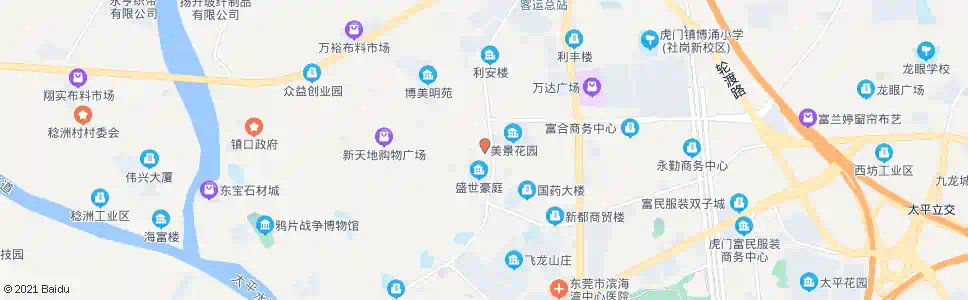 东莞富都酒店(南)_公交站地图_东莞公交_妙搜公交查询2025