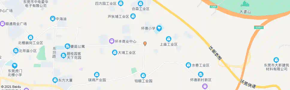 东莞加德利商场_公交站地图_东莞公交_妙搜公交查询2025