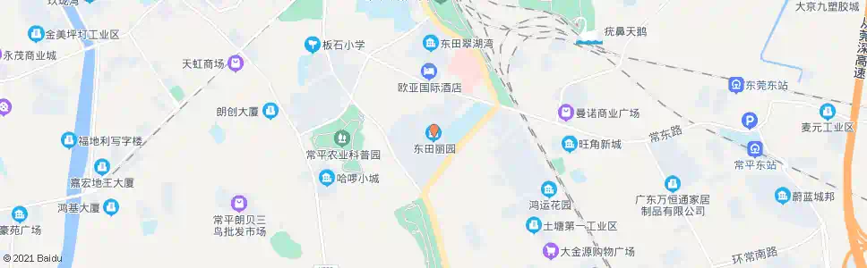 东莞东田丽园_公交站地图_东莞公交_妙搜公交查询2025