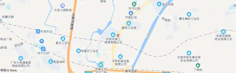 东莞珠江啤酒厂_公交站地图_东莞公交_妙搜公交查询2025