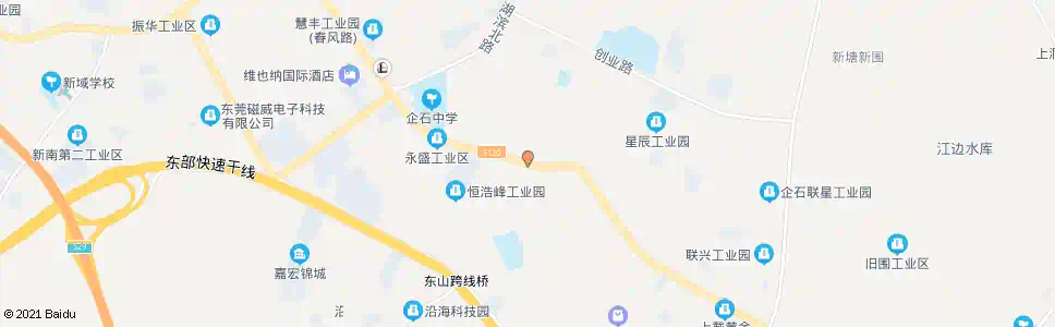 东莞东山市场_公交站地图_东莞公交_妙搜公交查询2025