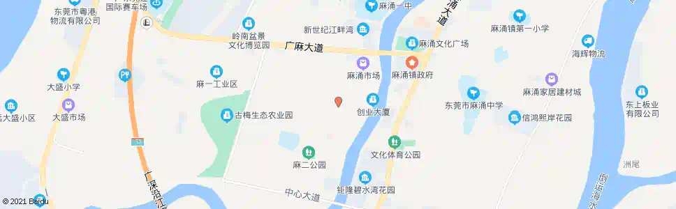 东莞麻四市场_公交站地图_东莞公交_妙搜公交查询2025