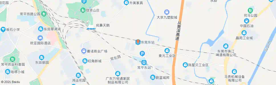 东莞林场路口_公交站地图_东莞公交_妙搜公交查询2025