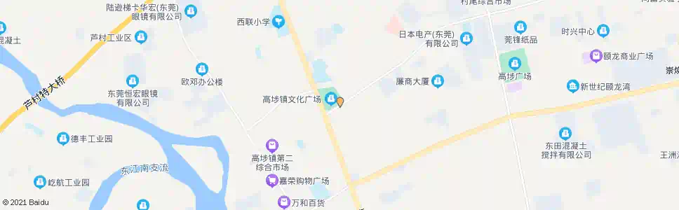 东莞高埗文化广场东_公交站地图_东莞公交_妙搜公交查询2025