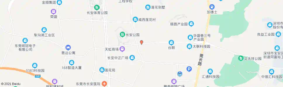 东莞莲花广场南_公交站地图_东莞公交_妙搜公交查询2025