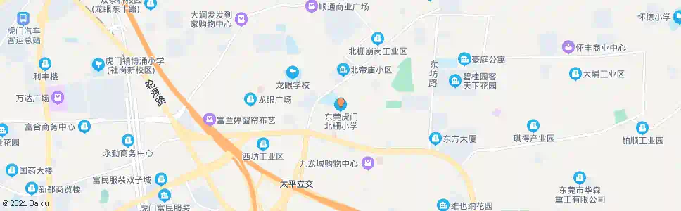 东莞北栅小学_公交站地图_东莞公交_妙搜公交查询2025