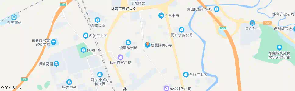 东莞扬帆小学_公交站地图_东莞公交_妙搜公交查询2025