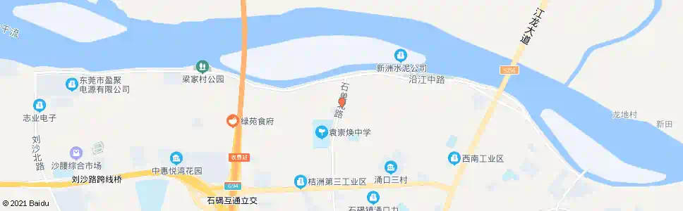 东莞单屋路石单路路口_公交站地图_东莞公交_妙搜公交查询2025