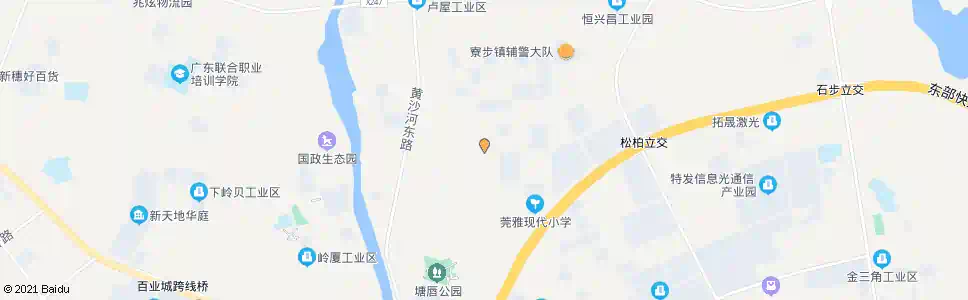 东莞向西工业区_公交站地图_东莞公交_妙搜公交查询2025