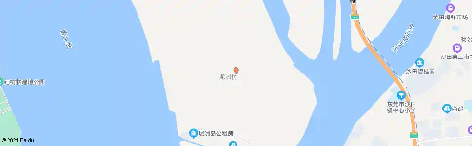 东莞泥洲村委会_公交站地图_东莞公交_妙搜公交查询2025