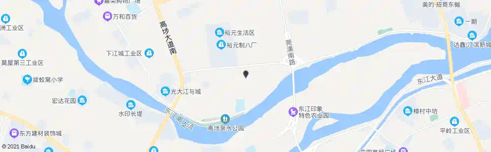 东莞上江城牛角洲_公交站地图_东莞公交_妙搜公交查询2025
