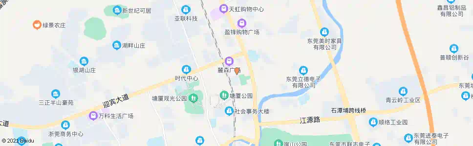 东莞花园街路口_公交站地图_东莞公交_妙搜公交查询2025
