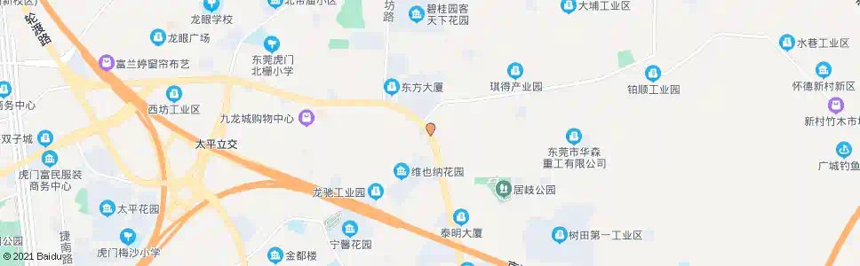 东莞怀德路口_公交站地图_东莞公交_妙搜公交查询2025