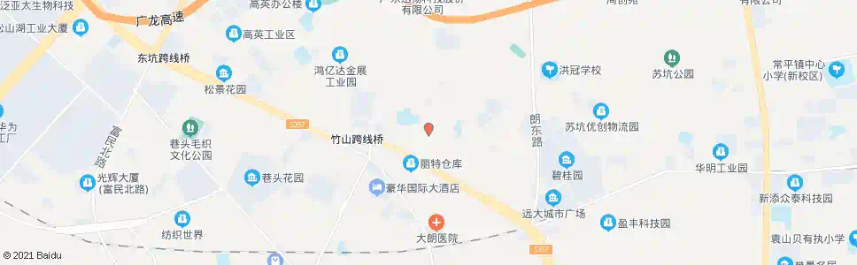 东莞竹山_公交站地图_东莞公交_妙搜公交查询2025